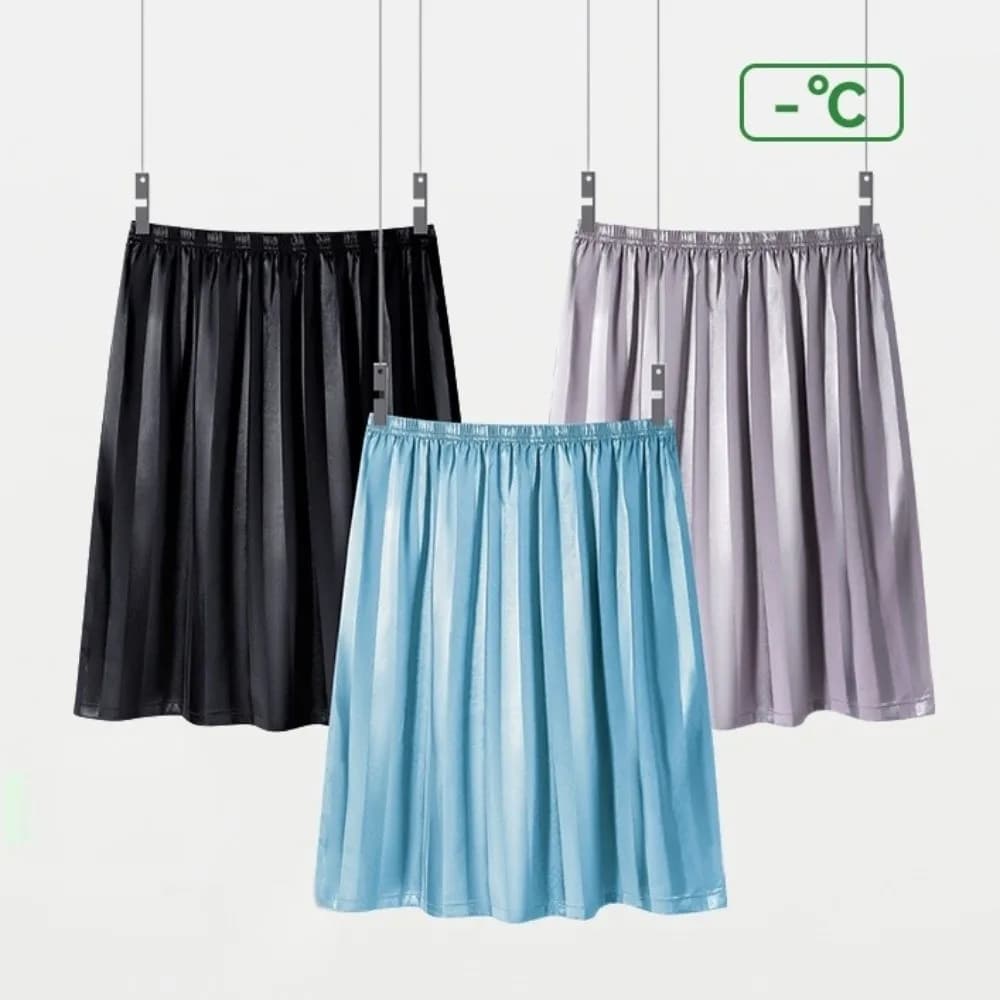 Crotch Less Men's Sleeping Skirt Pants No Underwear Sleep Artifact Ice Silk Pajama Pants Cool Insensitive Half Body Apron