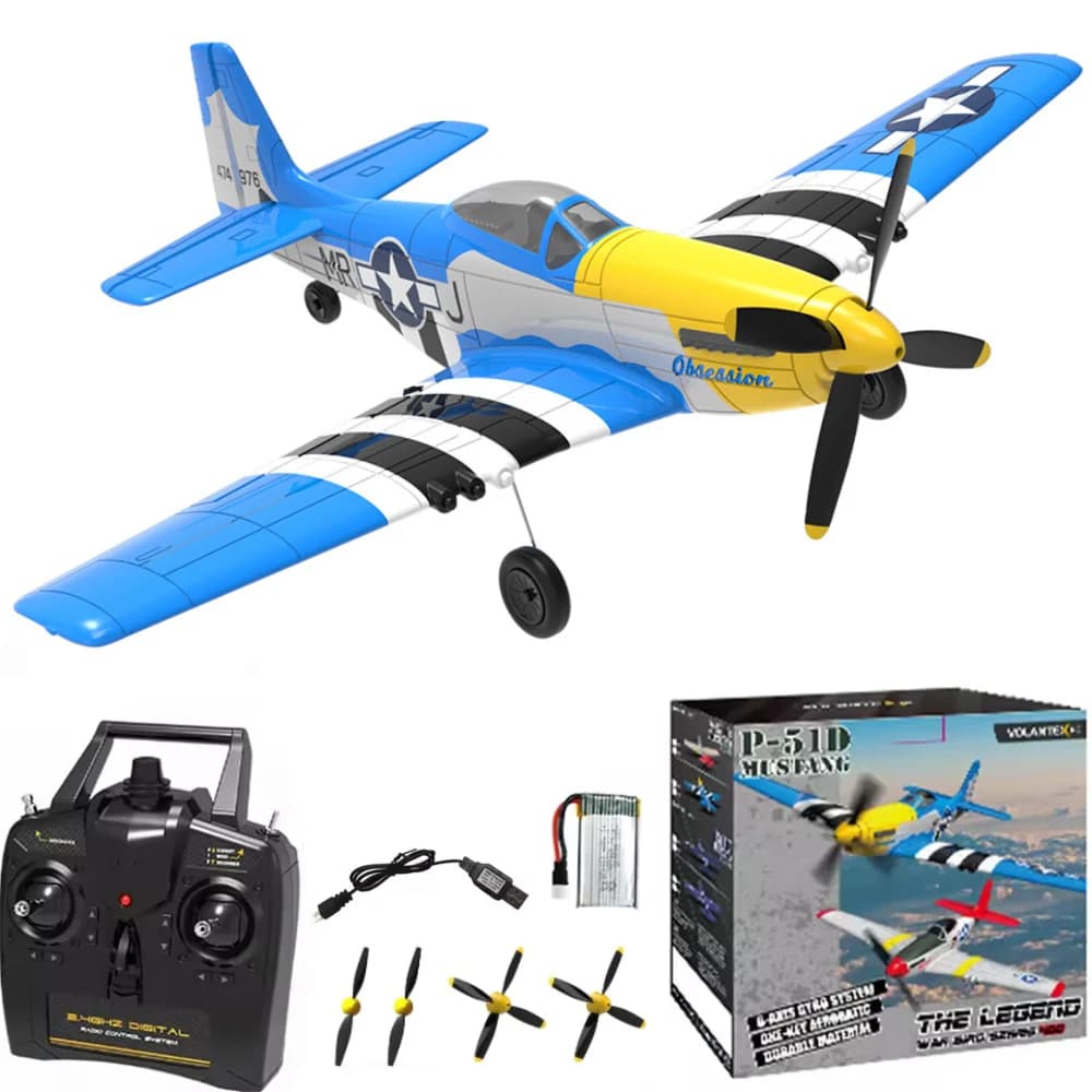 VolantexRC aereo telecomandato BF109 2.4GHz 4CH 400mm Wingspan una chiave U-Turn aereo RC aereo Warbird giocattoli regalo 761-11