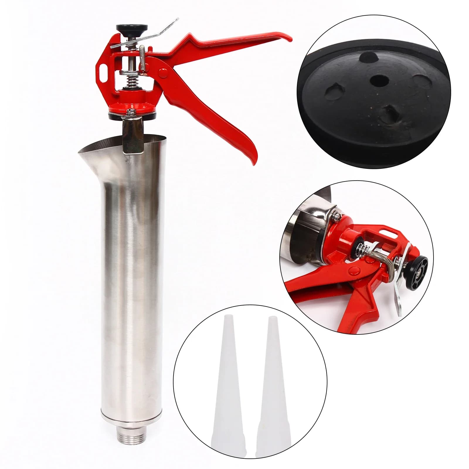 58x22 cm Set of mortar guns Scope Sprinkle gun Sprayer Concrete tile tool for brick paving Ugello replaceable with 2 nozzles