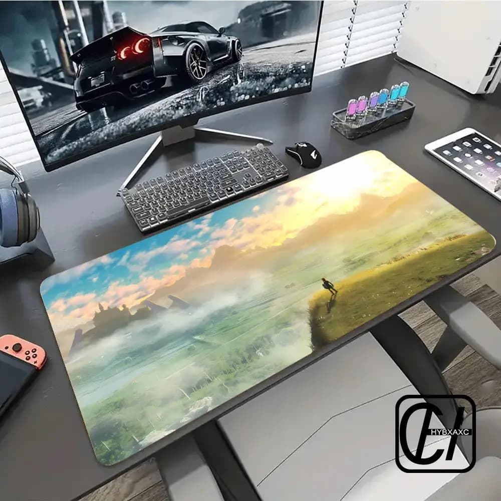 Tappetino per Mouse HD Esteso, Grande Mousepad 90x40cm XXL per Gaming, Tappetino da Scrivania per Gamer
