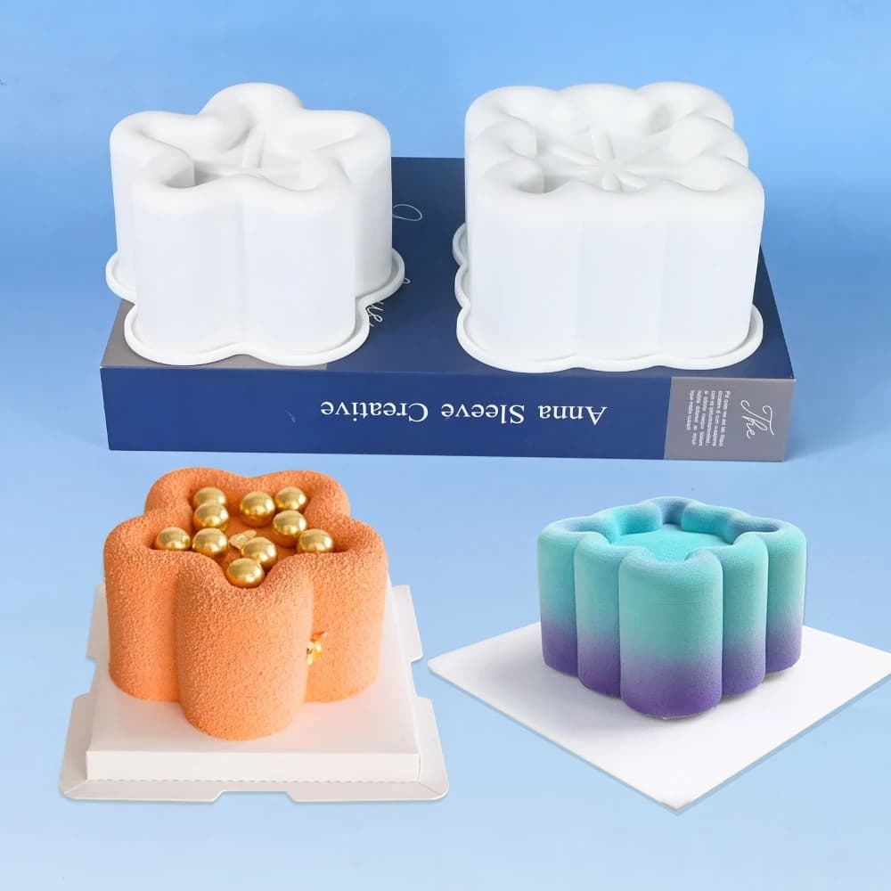 Singolo Bento Cuore Rotondo Stella Quadrata Stampo per Mousse in Silicone Dessert Fai da Te Pasticceria al Cioccolato Teglia per Torta Strumento per la Cucina di Casa
