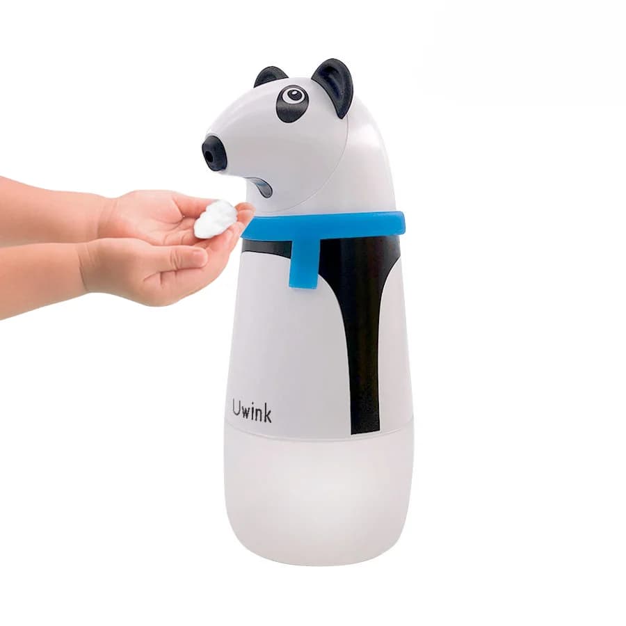 Dispenser automatico di sapone liquido in schiuma per animali per bambini carini senza contatto con piccolo sensore da 200 ml per bambini