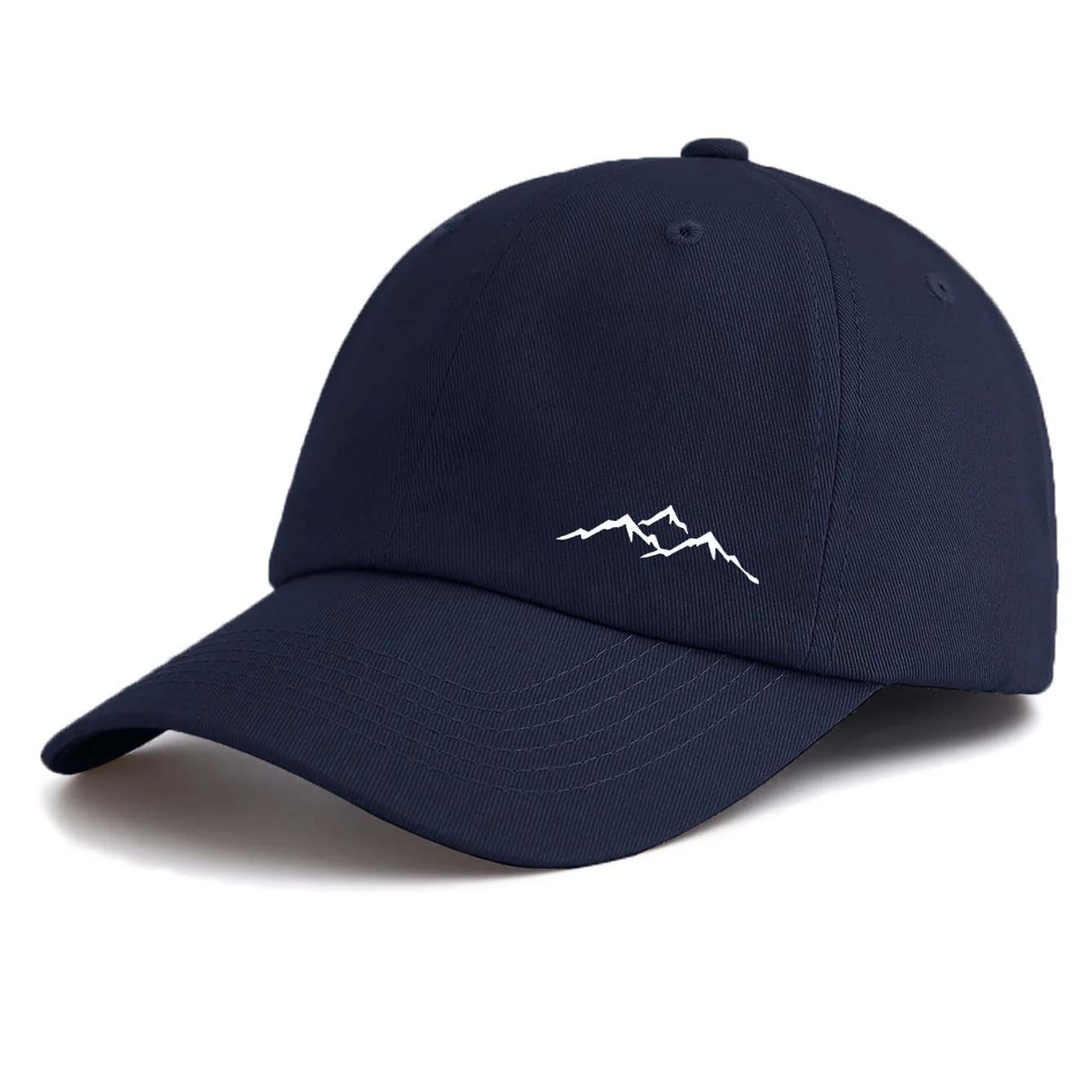 1pc Mountain Print Baseball Cap for Adults, Minimalist Retro Style Casual Soft Adjustable Dad Hat, Perfect As Gift