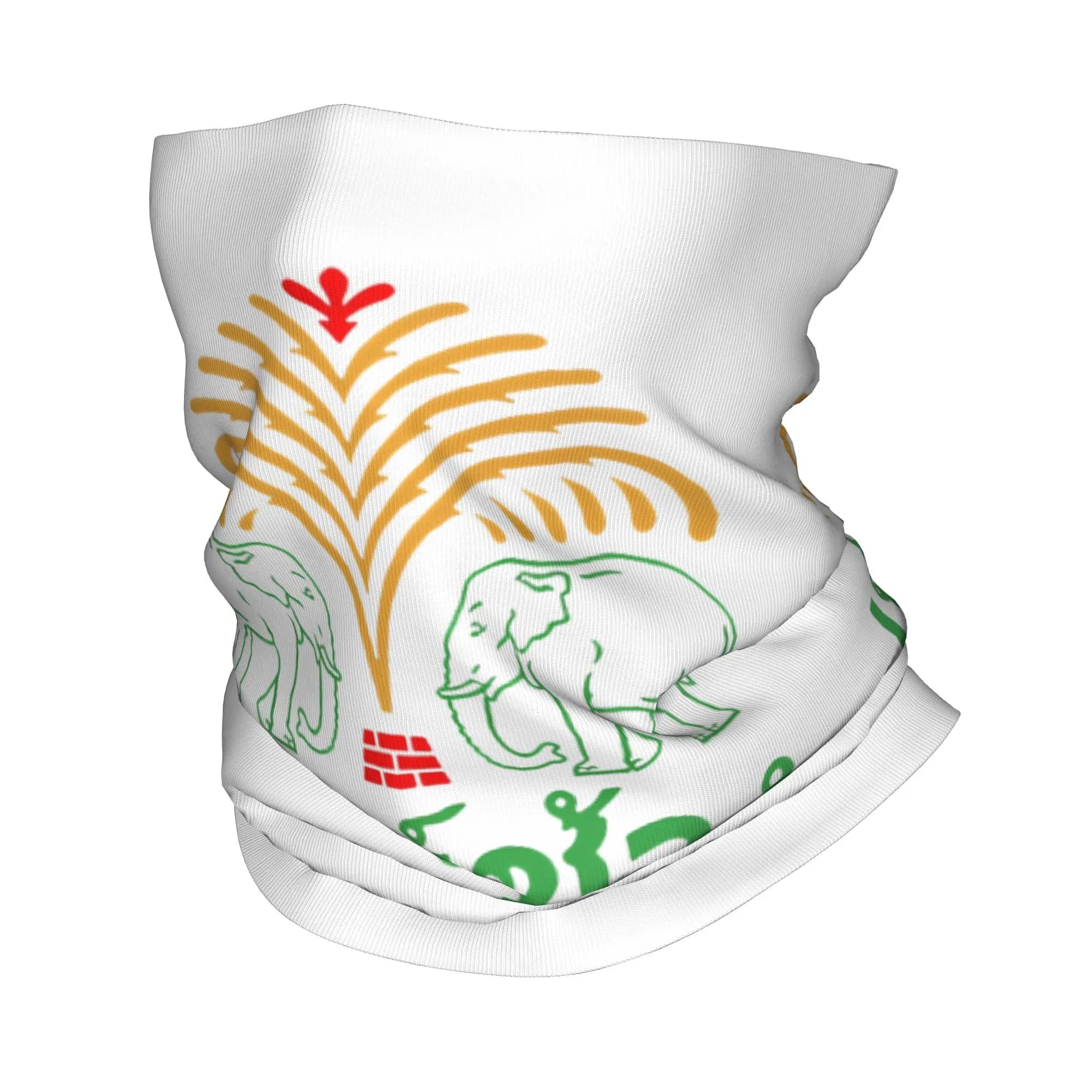 Thailand Elephant Flag Balaclava Hiking Camping Face Masks Men Retro UV Protection Bicycle Mask Neck Warmer Neck Gaiter