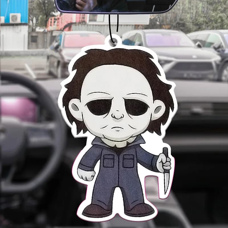 Auto aromatherapy deodorant scent for Japanese cartoon environments Anime mirror retrovisore fragrance pendant air outlet Halloween Horror