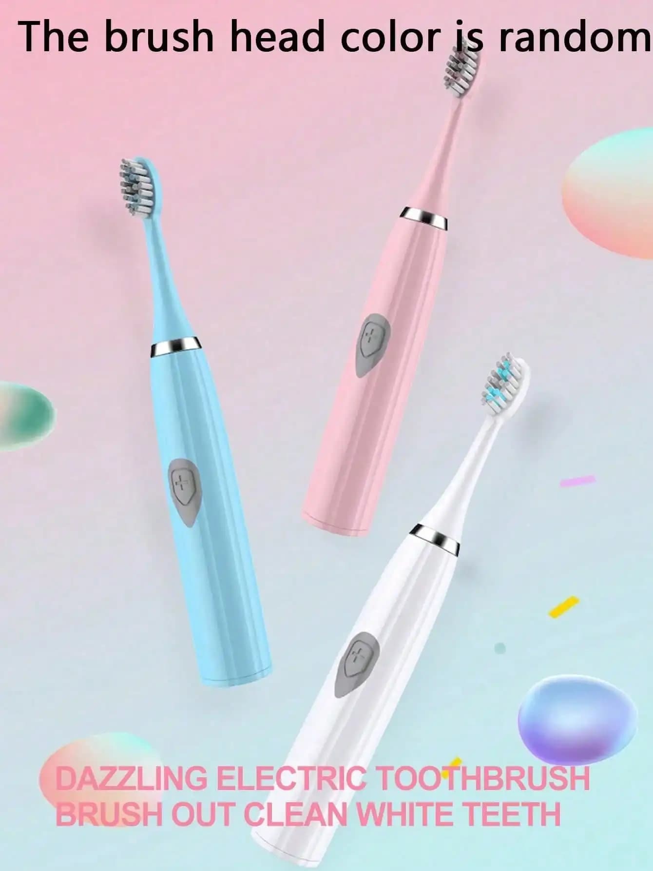 Set of Automatic Electric Brushes for Adults 2026, Suitable for Home Use or Travel, Casual Colors of Heads