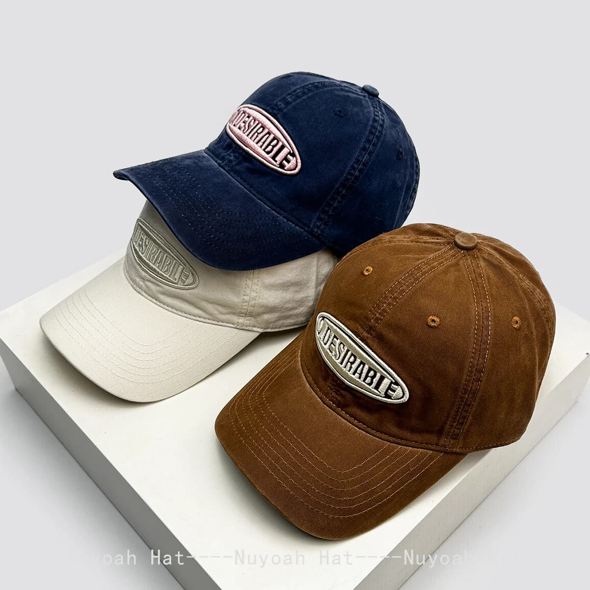 Korean Retro Embroidered Letter Baseball Cap Unisex Sunshade Casual Versatile Peaked Cap Travel Fashion Ins Style Outdoor Hat