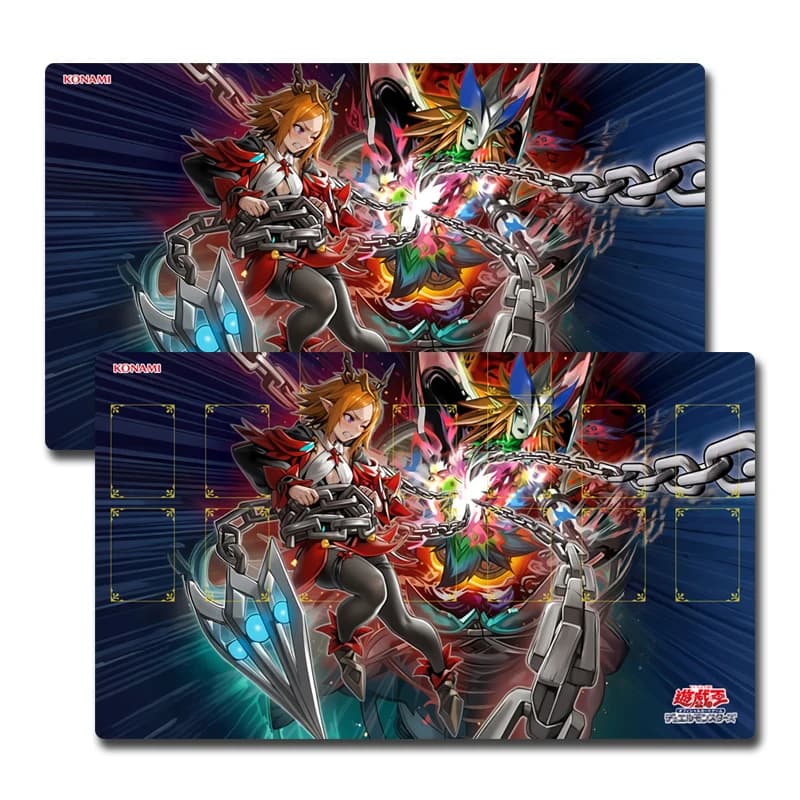 Tappetino da gioco Yugioh Elvennotes Maddening Rhapsodia Yu-Gi-Oh! TCG OCG Trading Card Games Mat Duel Plate Tappetino per carte in gomma Tappetino per mouse