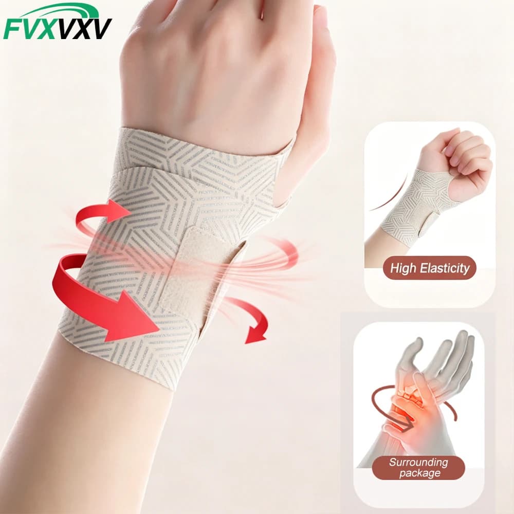 1 Pezzo Supporto Elastico Ultra-Sottile per Polso e Ulnare, Fascia di Supporto per Lesioni TFCC, Dolore del Tunnel Carpale, Tendinite, Universale