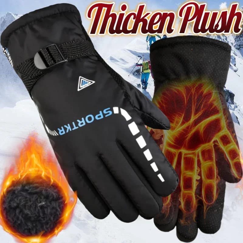 Outdoor Men's Winter Cycling Gloves Waterproof Ski Horse Riding Motorcycle Gloves Hot Gloves Sports Gloves Unisex