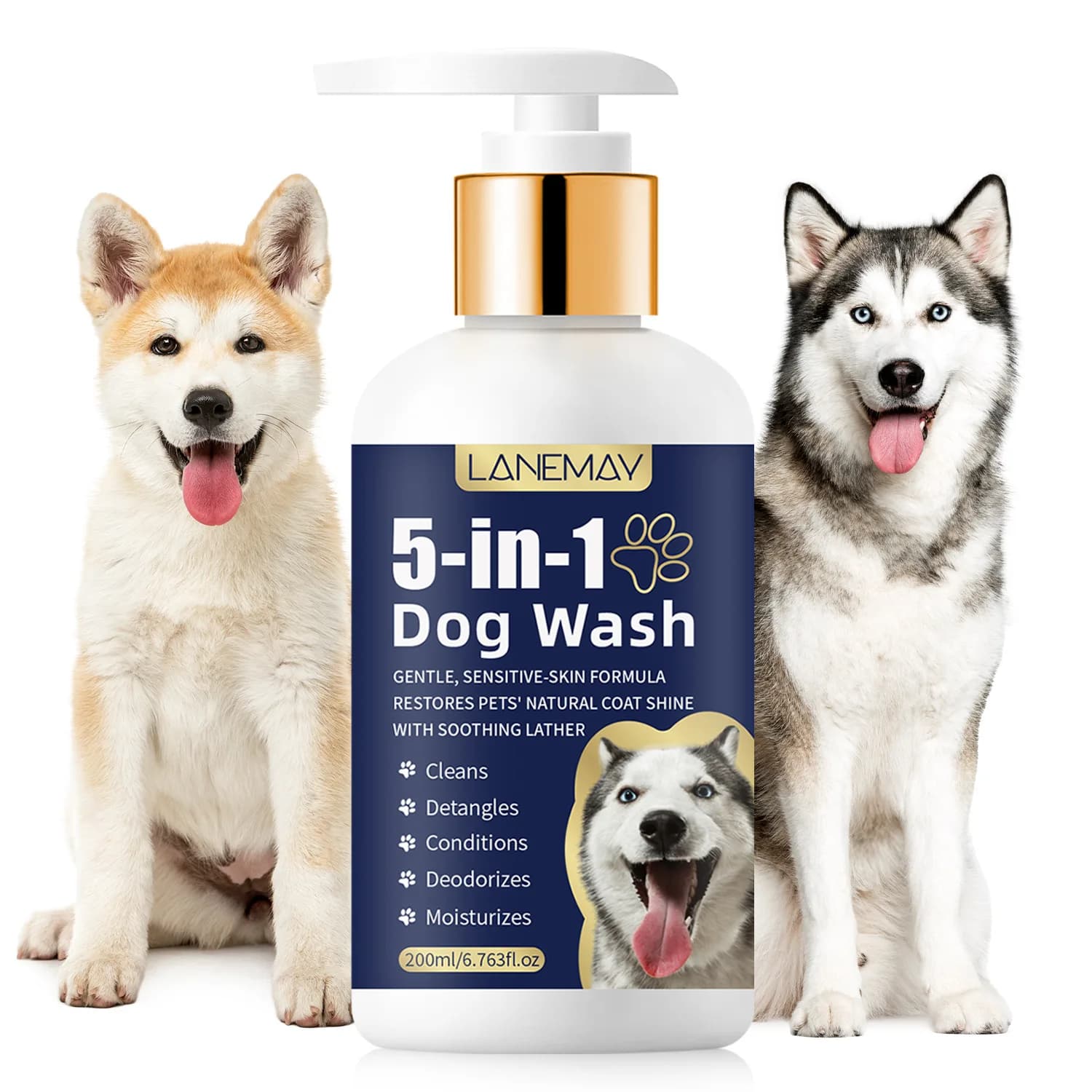 Shampoo per la pelle e i capelli degli animali domestici, cura della salute della pelle. Shampoo per animali domestici, shampoo per gatti e cani, pulizia per animali domestici, rimozione odori per gatti e cani 200ml