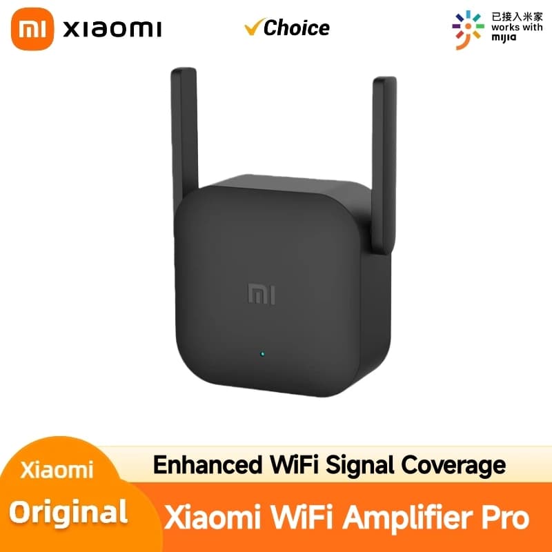 Ripetitore wireless Xiaomi WiFi Amplificatore Pro 2.4G 300Mbps, amplificatore di segnale di rete a doppia antenna per la copertura del router domestico