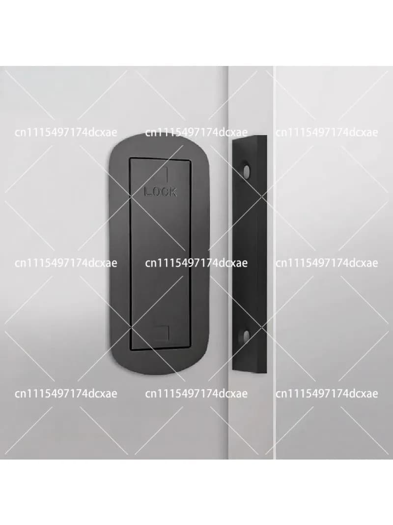 Ghost Sliding Door Lock Invisible Pocket Barn Door Hardware Concealed Embedded Mount for Wood Doors
