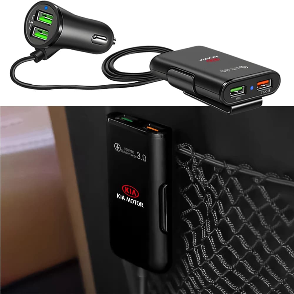 Dual USB Car Charger Fast Charging Car Phone Charger Adapter For KIA Ceed Sportage Rio K5 Optima Cerato Proceed Venga Sedona