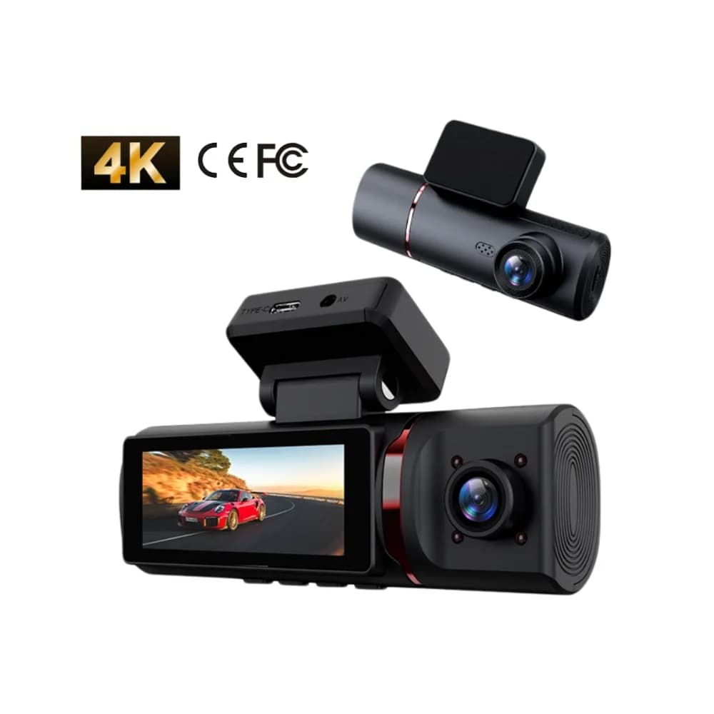 Telecamera per auto Dashcam anteriore e posteriore 4k 4g 3 4 canali per auto DVR impermeabile per auto Gps wireless con Dash Cam Wifi