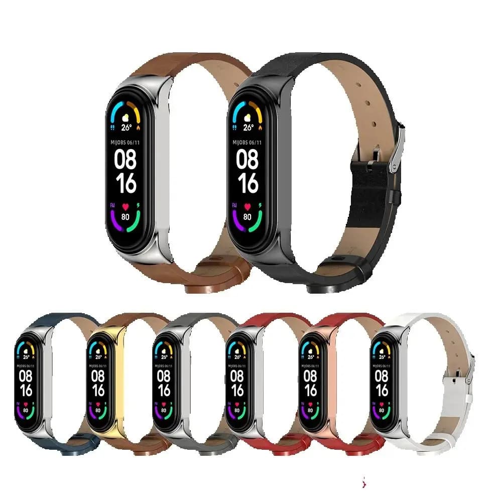 Strap for Xiaomi Mi Band 9 8 7 6 5 Bracelet for Mi Band 9 Leather Wrist Mi Band 8 Strap Wristband Pulseira Smart Accessories