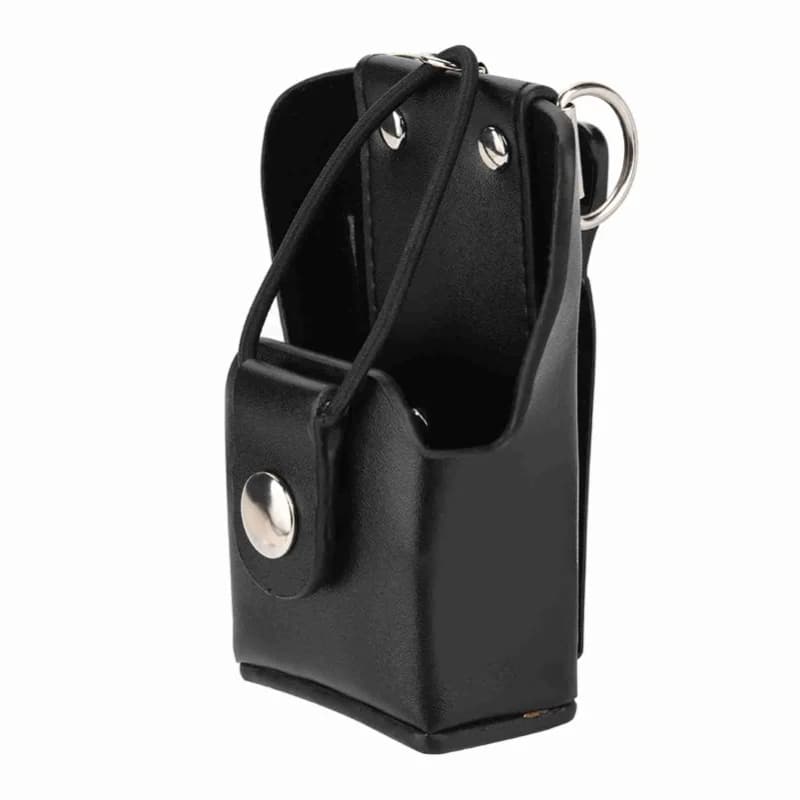 Custodia in pelle per radio walkie-talkie Motorola GP328plus/GP338plug/GP344/GP388 con laccetto