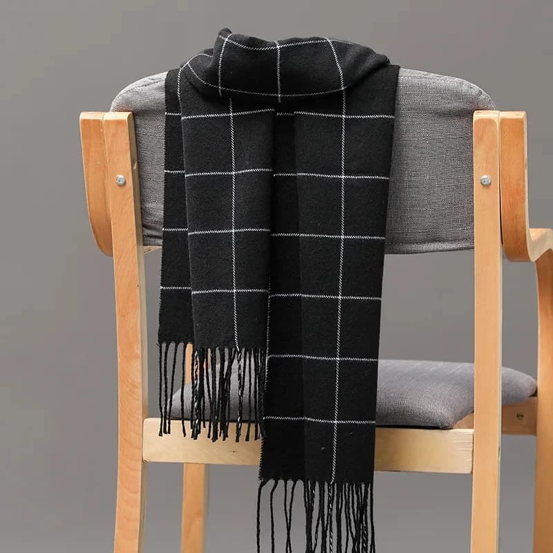 2023 Nuovi Uomini di Inverno Sciarpa Tenere Al Caldo Sciarpe di Cachemire Casual Del Progettista di Marca Pashmina Fazzoletto Da Collo Nappa Scialle di Affari Wrap