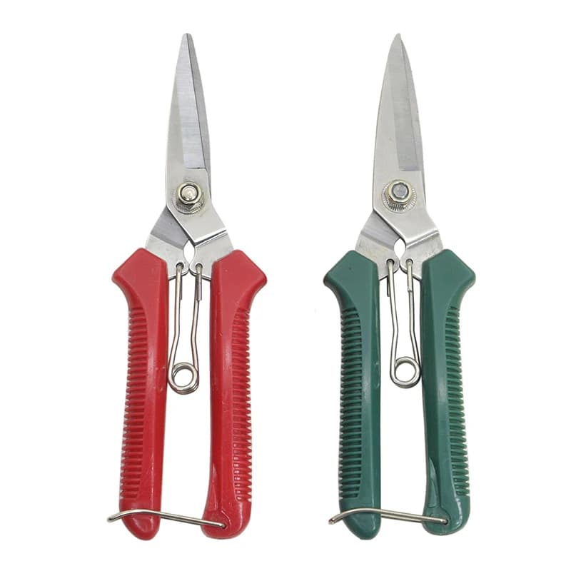 190 mm straight head pruning shears Garden scissors with stainless steel non-slip handle for domestic use bonsai