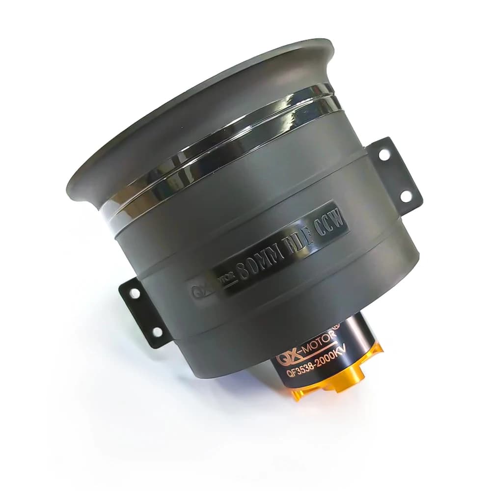 QX-MOTOR Set EDF CW/CCW 12 wheel 80 mm with brushless motors QF3748 QF3538 6S-12S for multirotor parts RC FPV Drone