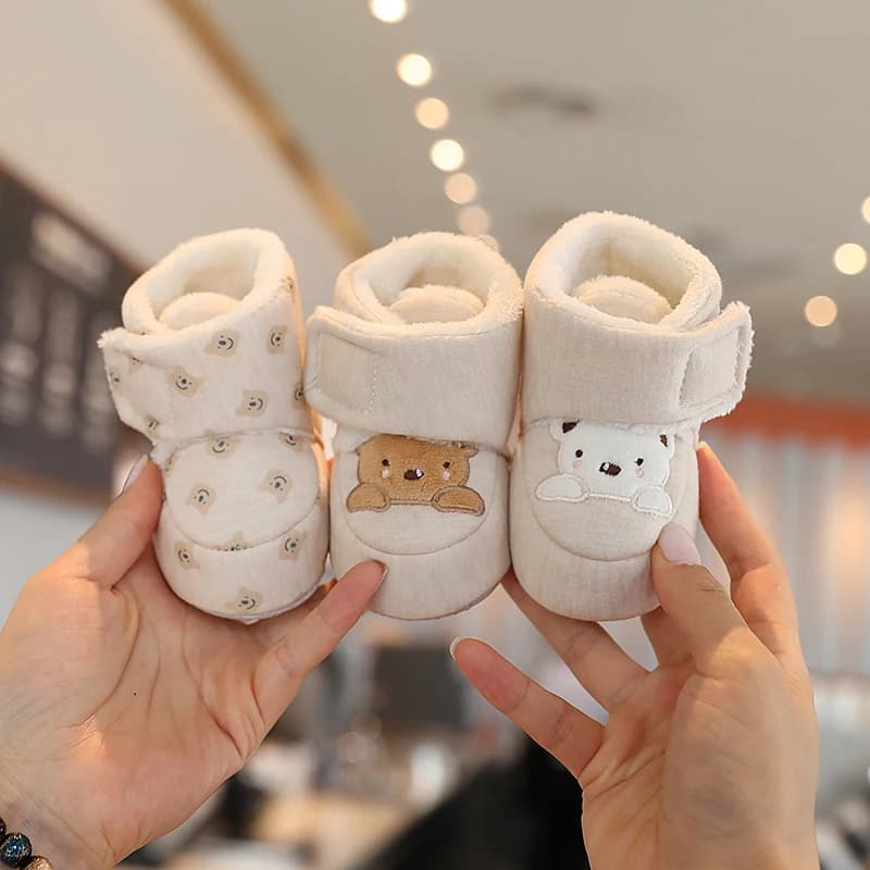 Inverno Nuovo simpatico cartone animato stivaletti per bambini ragazzo ragazza stivali in cotone suola morbida antiscivolo caldo bambino primi camminatori scarpe da culla per bambini