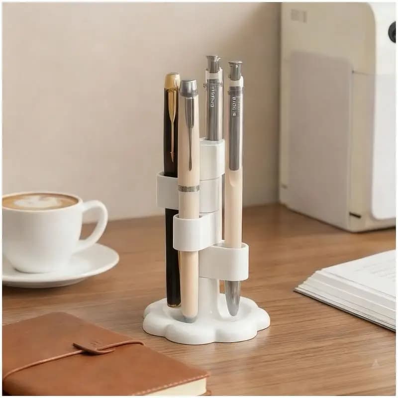 Portapennelli da Scrivania Girevole a 360 Gradi, Organizzatore per Ufficio, Portaoggetti da Cucina, Porta Spazzolini