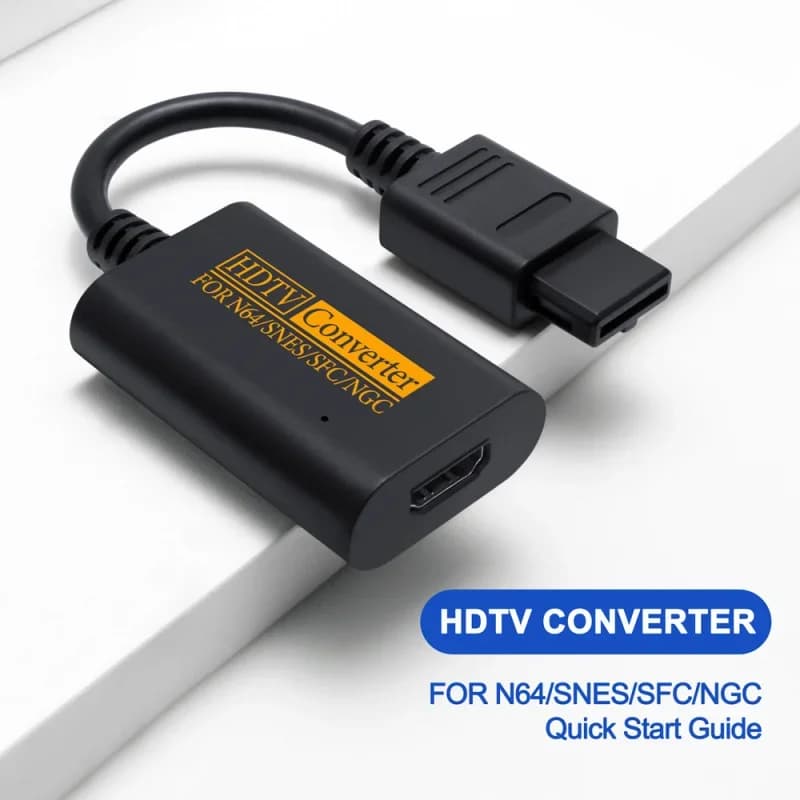 Cavo adattatore N64 a convertitore HDMI Convertitore HDTV HDMI per Nintend 64 Gamecube SNES NGC Plug And Play Full Digital 720P