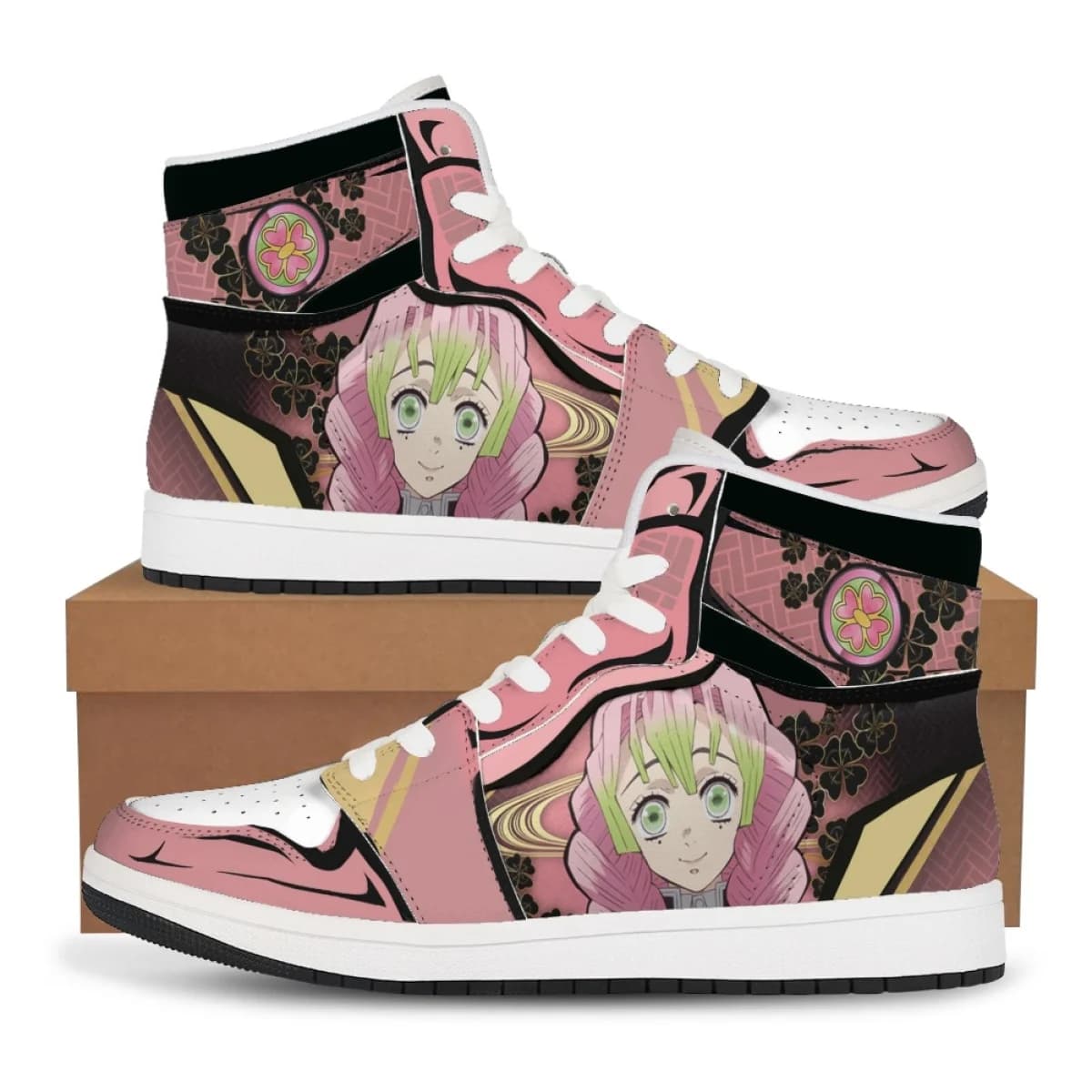Sneakers Anime Demon Slayer, Scarpe Sportive Alte di Kamado Nezuko, Scarpe da Skateboard per Coppie, Scarpe Casual per Studenti, Regalo per Festival