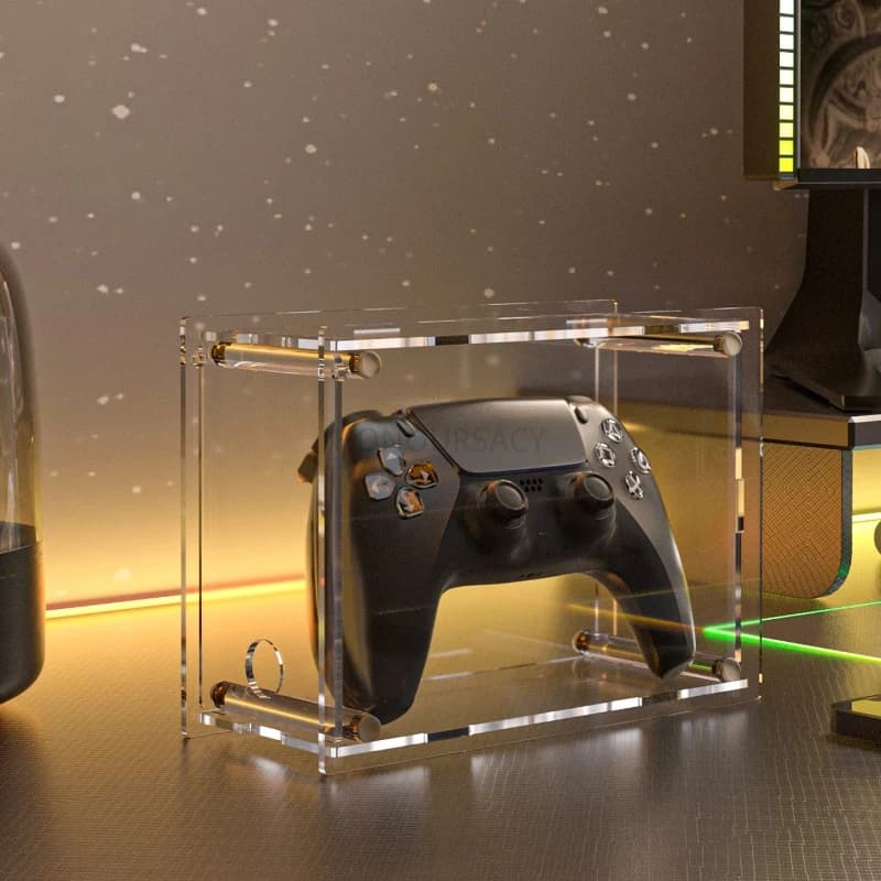 Organizer in Acrilico per Accessori da Gaming, Supporto Universale per Controller Switch e PS5, Espositore da Scrivania per Console di Gioco