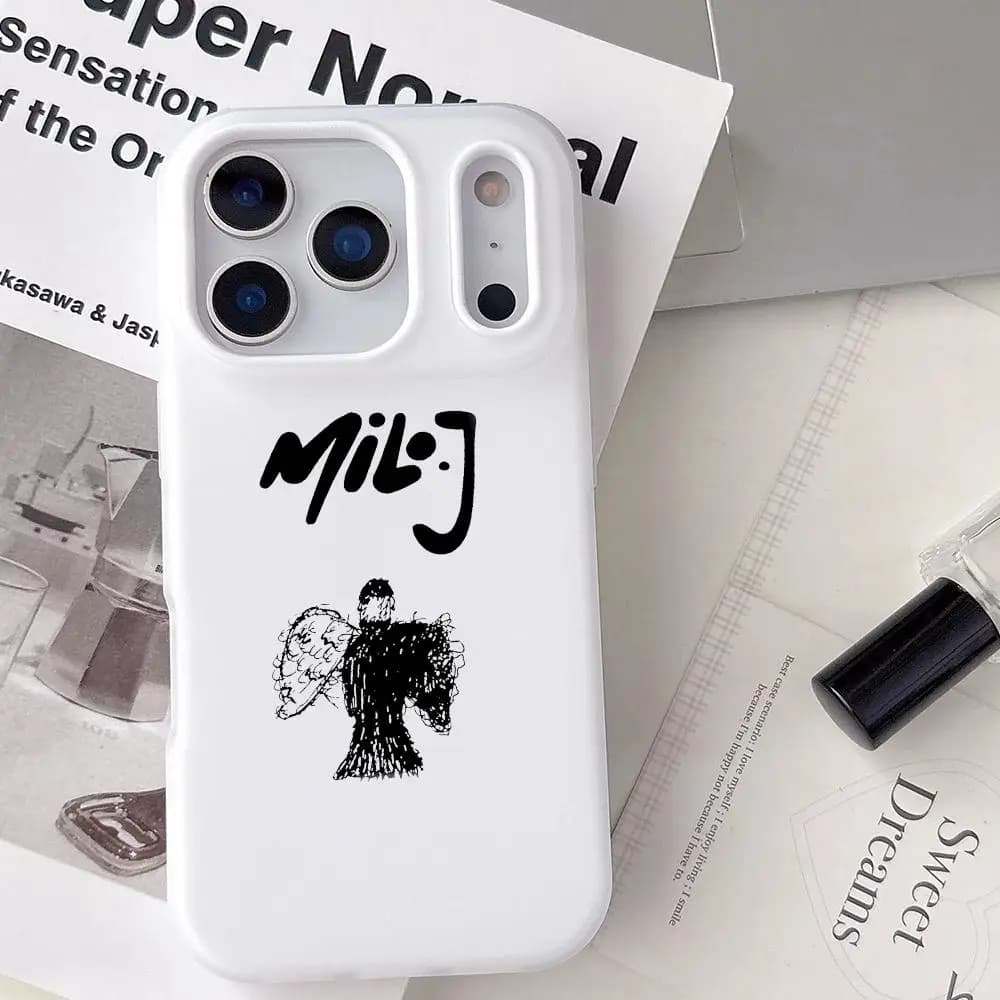 Cover Morbida Antiurto Trasparente in Gelatina con Stampa del Rapper Argentino M-Milo per iPhone 17 16 15 14 13 12 11 Pro Max Plus Mini
