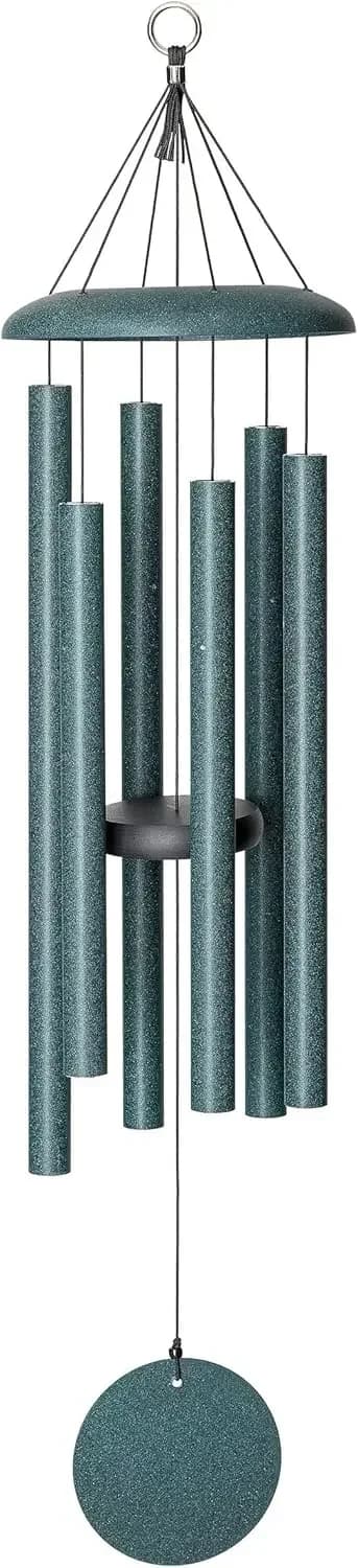 by Wind River – 36 inch Green Wind Chime for Patio, Backyard, Garden, and Outdoor Decor (Aluminum Chime) Made in The USA