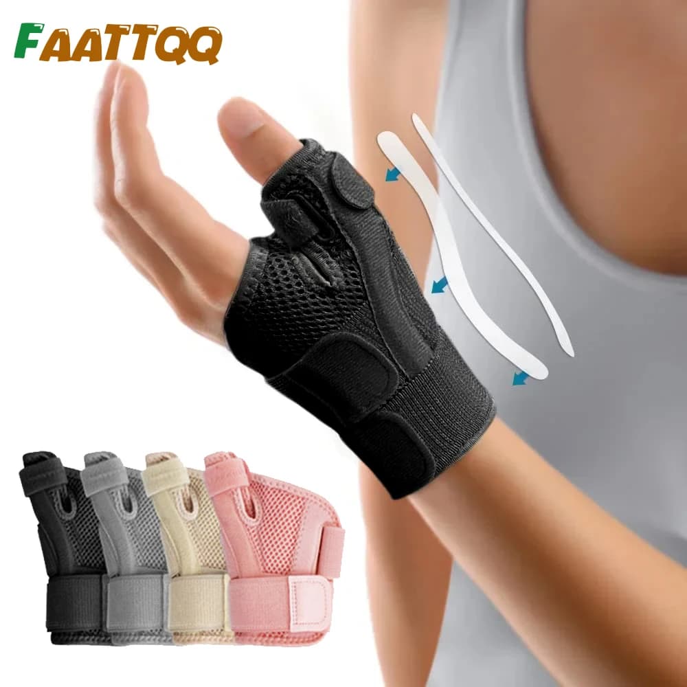 1 pz stecca flessibile supporto per pollice da polso tutore per tendinite artrite protezione per pollice traspirante adatta per mano destra e sinistra