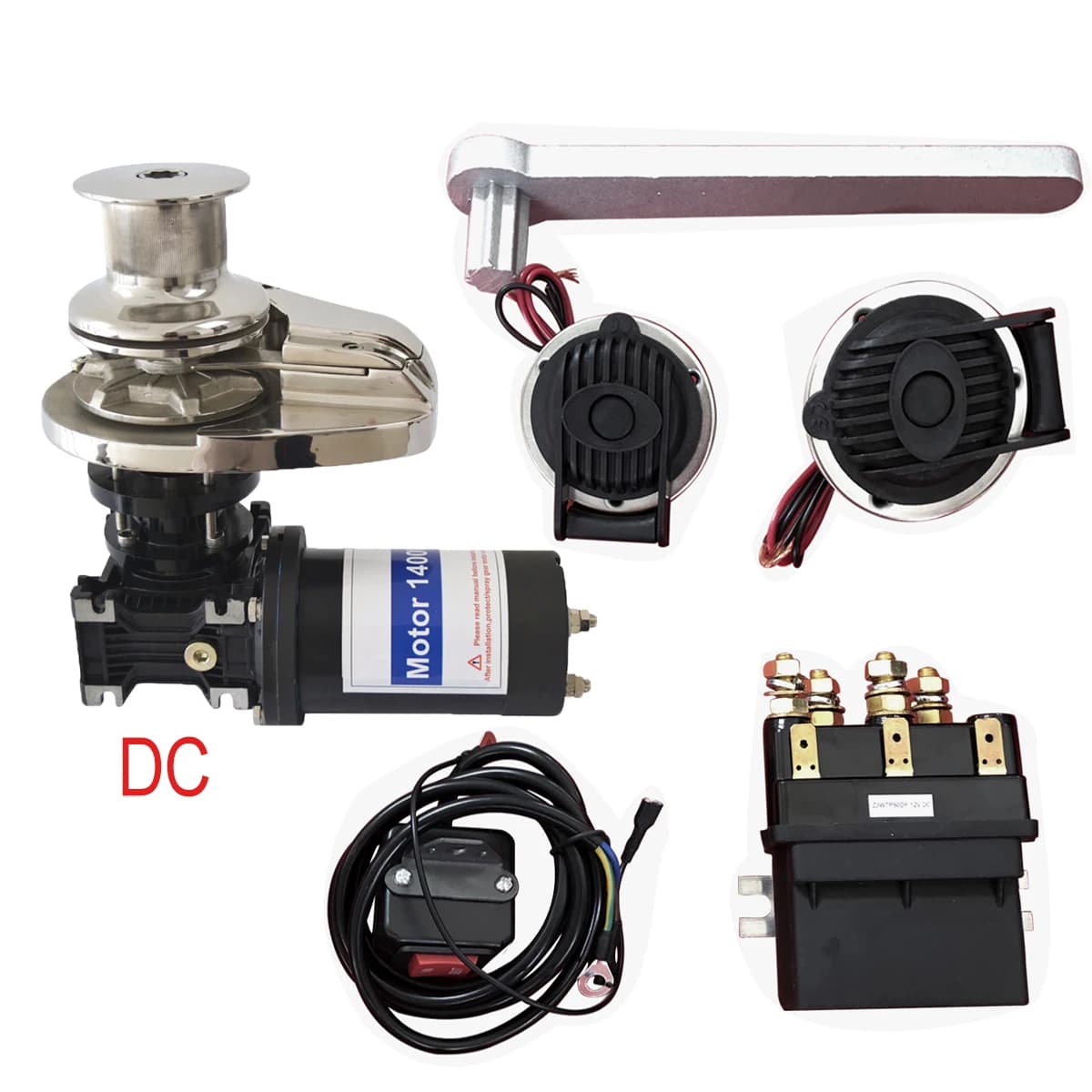 ZD Boat Anchor Winch 12v Electric Vertical Windlass Capstan Winches Marine