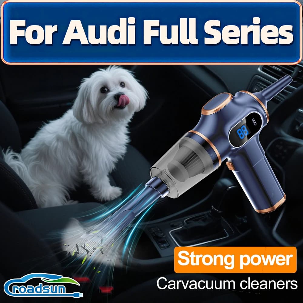 ROADSUN Per Audi Serie Completa 4 in 1 Aspirapolvere Per Auto 98000PA Cordless Senza Fili Pulitore Portatile Tenuto In Mano Auto Aspirapolvere