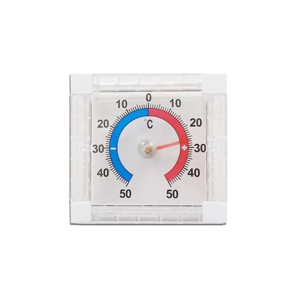 -50°C~50°C Temperature Thermometer Window Mount Indoor Outdoor Dial Thermometer Wall Mount Graduated Measurement