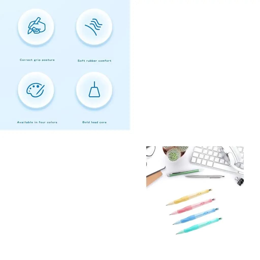 Automatic Pencil with Refills 2mm Mechanical Pencil Built-in Sharpener for Adult