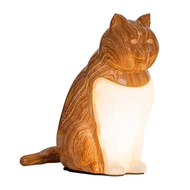 Nuova luce notturna decorativa a forma di gatto con ricarica USB per comodino, con suono e aromaterapia, regalo creativo, lampada da scrivania