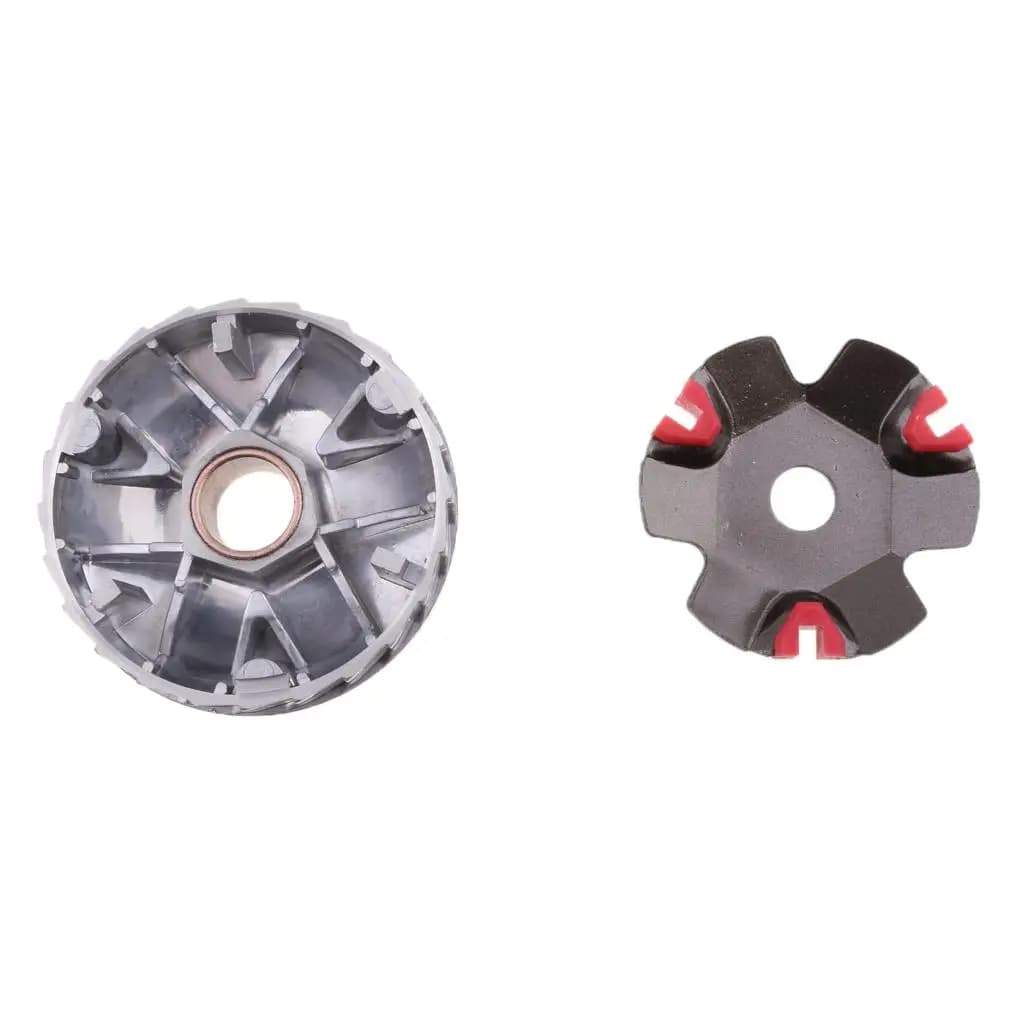 Variator Set with Ramp Plate Nine Rollers Weights Silver Metal Scooter Parts for GY6 50cc 60cc 80cc