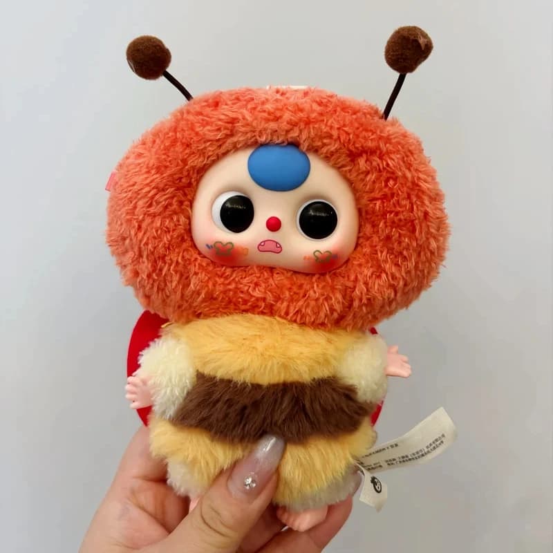 Baby Three Elf Series Plush Box Blind Toy Cute Animal Plush Bag with Keyring Office Accompanies Girl mysterious Gifts