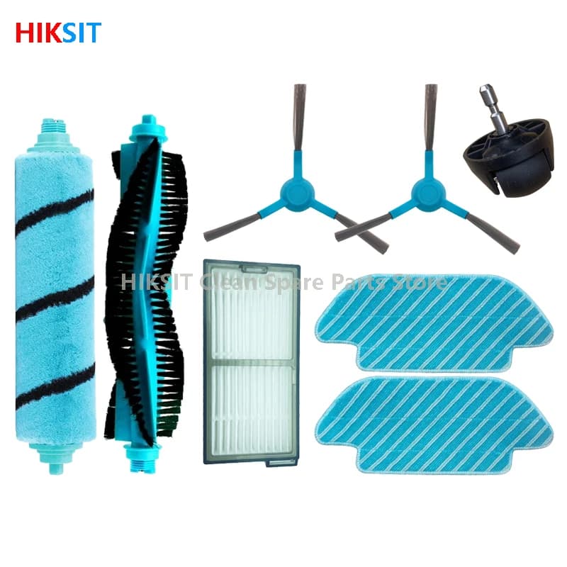 Spazzola laterale principale Filtro Hepa Mop Accessori in tessuto per Cecotec Conga 5490 6090 7090 Aspirapolvere robot Ruote di ricambio