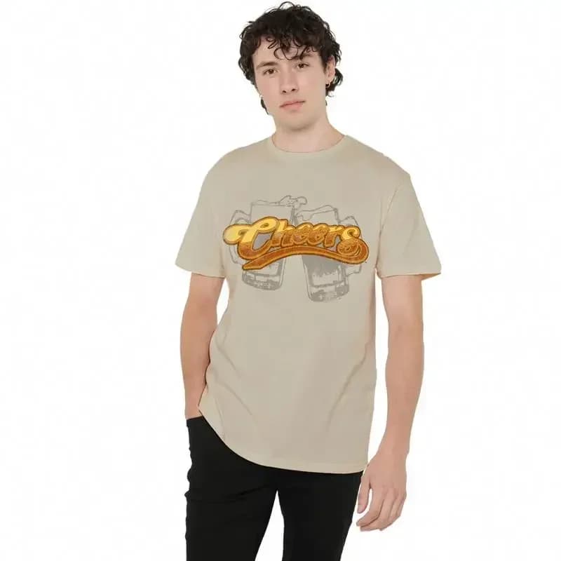 Maglietta Cheers Beer Mugs S 2XL Sand