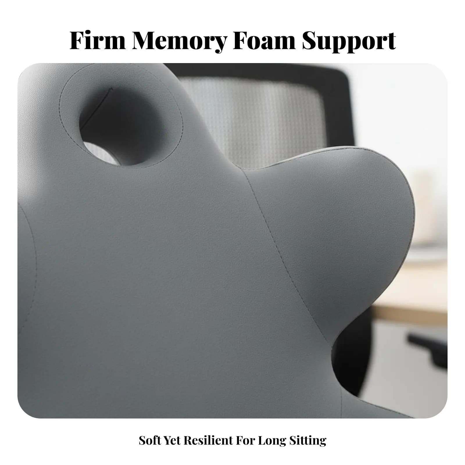 Cuscino di Supporto per la Schiena in Schiuma Viscoelastica, Allevia la Pressione, Migliora la Postura, Ergonomico per la Vita