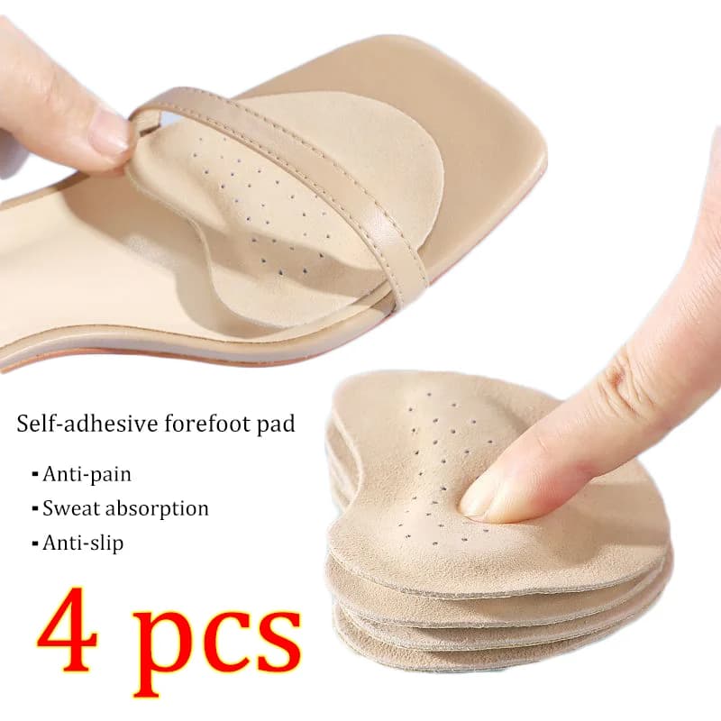 Cuscinetti in Pelle per l'Anteriore del Piede, per Sandali e Tacchi Alti da Donna, Solette Antiscivolo Adesive per Scarpe da Donna