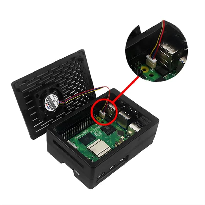 New--Custody For Raspberry Pi 5, For Raspberry Pi 5 ABS Case Cooling Heat Sink For Raspberry Pi 5