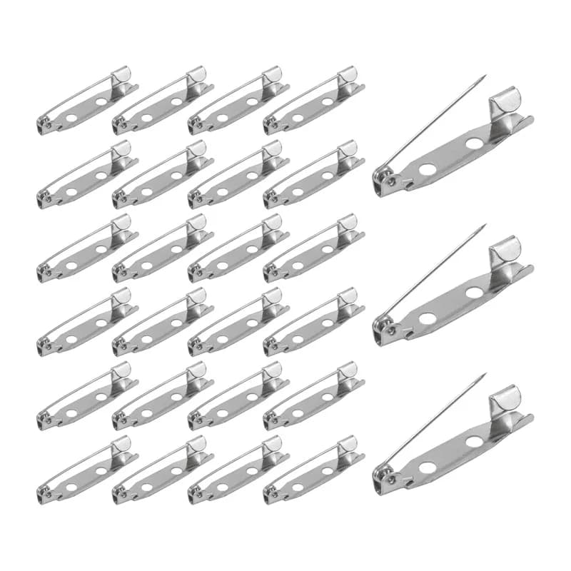 Set di 50/100 Pezzi di Spille in Metallo, Spille di Sicurezza, Clip per Spille, Kit per Cucito Fai-da-Te e Creazione di Gioielli