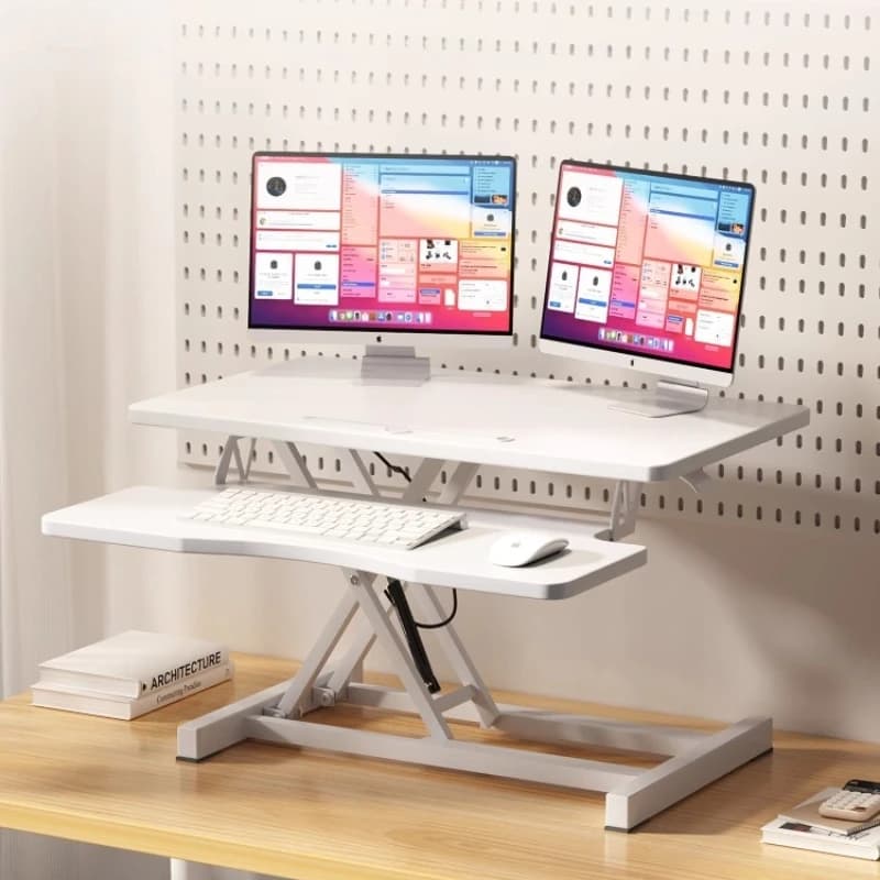 Convertitore da scrivania regolabile Supporto per computer ergonomico pieghevole per laptop per workstation regolabile in altezza per ufficio domestico