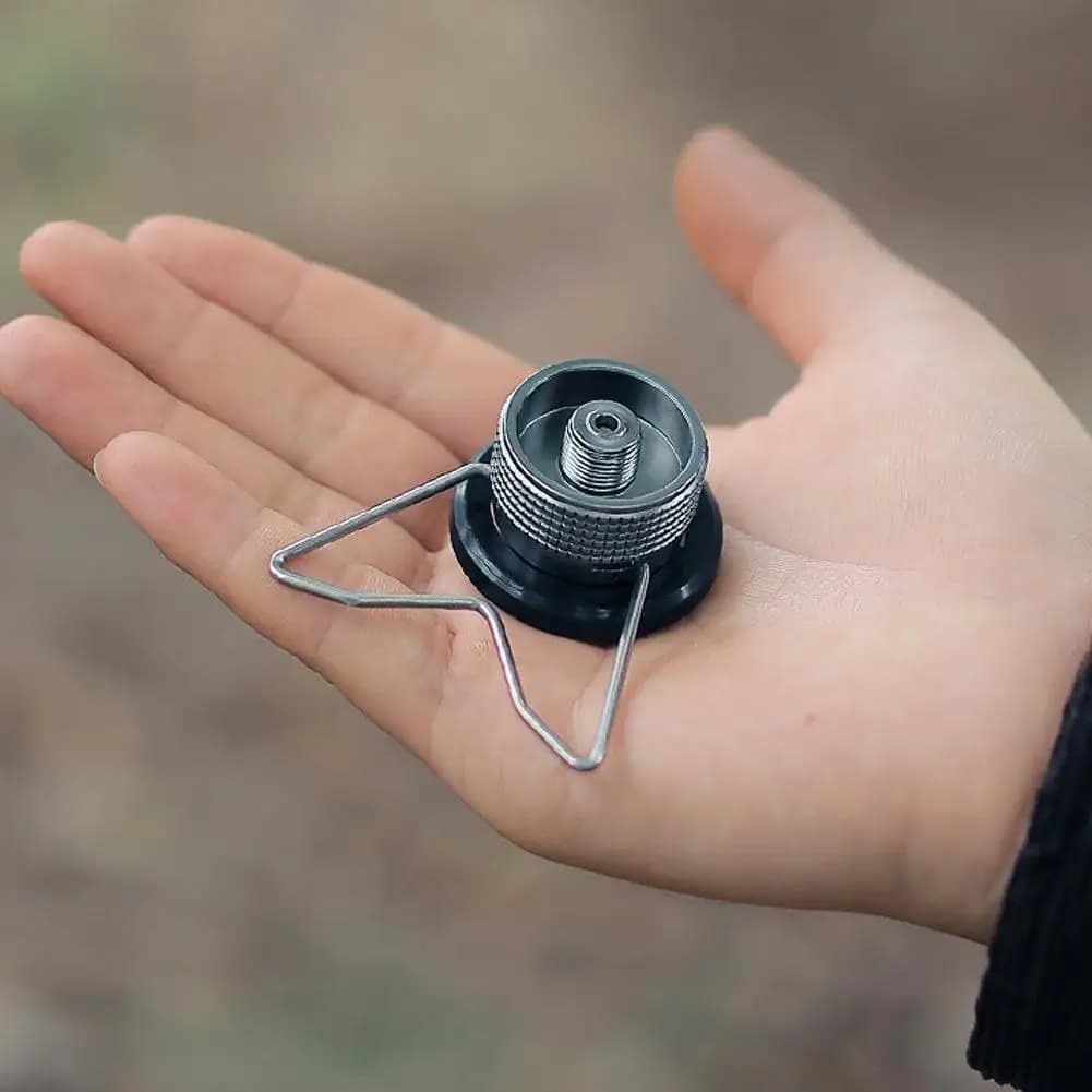 Adattatore per butano con supporto per convertitore serbatoio gas portatile da esterno, attrezzatura da campeggio, picnic, escursionismo, vendita all'ingrosso