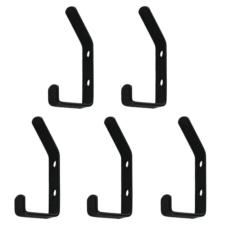 5-piece skateboard display stand with ski board hooks - home wall-mounted surfboard storage rack - folding style