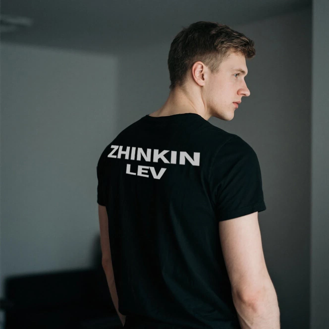 100% cotone ZHINKIN LEV T-shirt con stampa Top per uomo Coppia regalo coordinato per il marito fidanzato Lettera divertente Casual Streetwear Tee