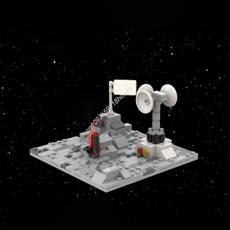 183 pezzi MOC Space Moon Explorer Modello Building Blocks Costruzione Regalo di Natale Fai da te Educazione creativa Mattone Giocattolo Idea Bambini